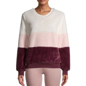 No Boundaries Fuzzy Colorblock Sweater